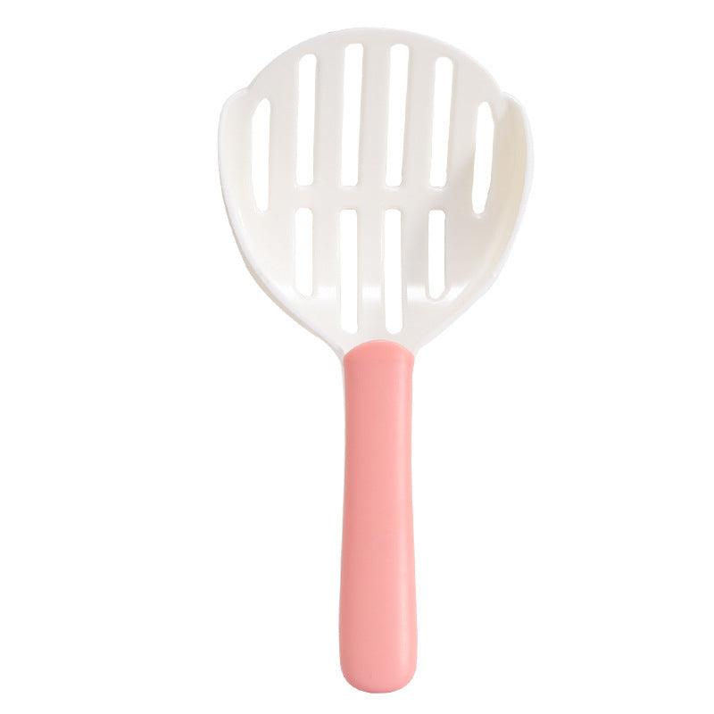 Two Tone Plastic Tofu Cat Litter Scoop Cleaning Tool