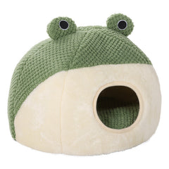 Little Frog Plush Pet Nest Warm Bed for Cats Dogs