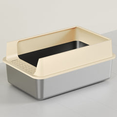 Large-capacity High-sided Semi-enclosed Cat Litter Box