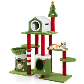 58 Inch Tall Cat Tree Tower Multi Level Climbing