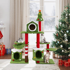 58 Inch Tall Cat Tree Tower Multi Level Climbing