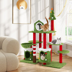 58 Inch Tall Cat Tree Tower Multi Level Climbing