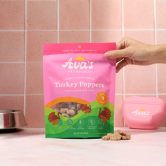 Pet Palace Freeze Dried Dog Treats - Turkey Poppers (3oz)