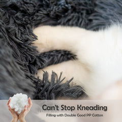 Round Plush Pet Bed for Small Dogs Cats Nest