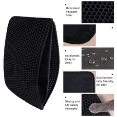 Waterproof Double Layer Cat Litter Mat Anti Tracking