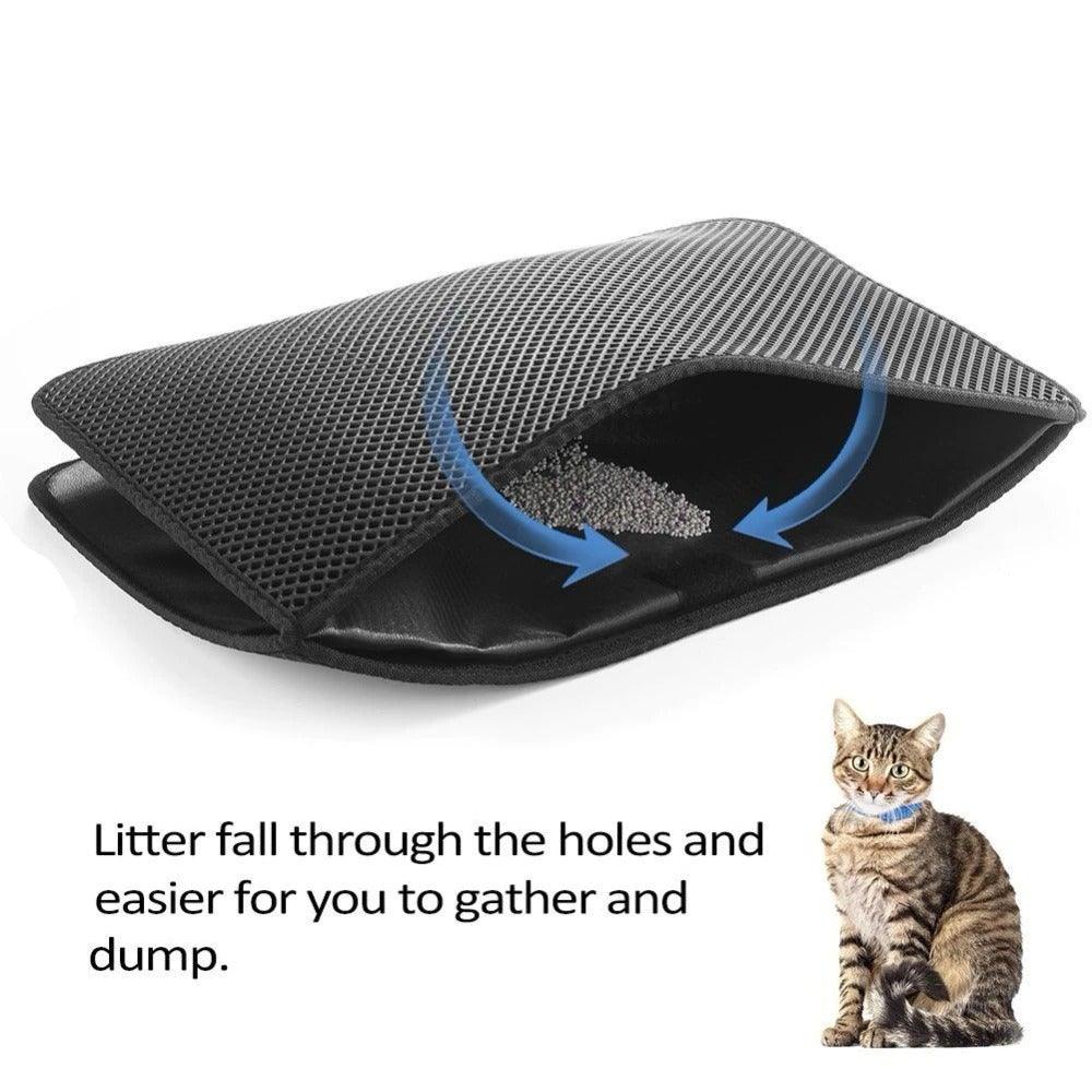 Waterproof Double Layer Cat Litter Mat Anti Tracking