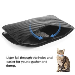 Waterproof Double Layer Cat Litter Mat Anti Tracking