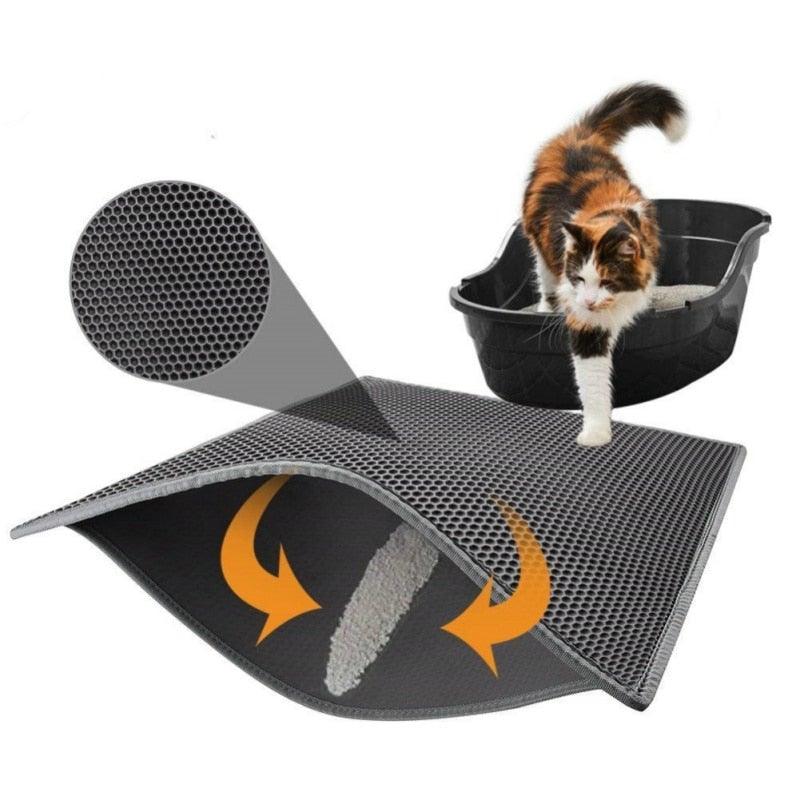 Waterproof Double Layer Cat Litter Mat Anti Tracking
